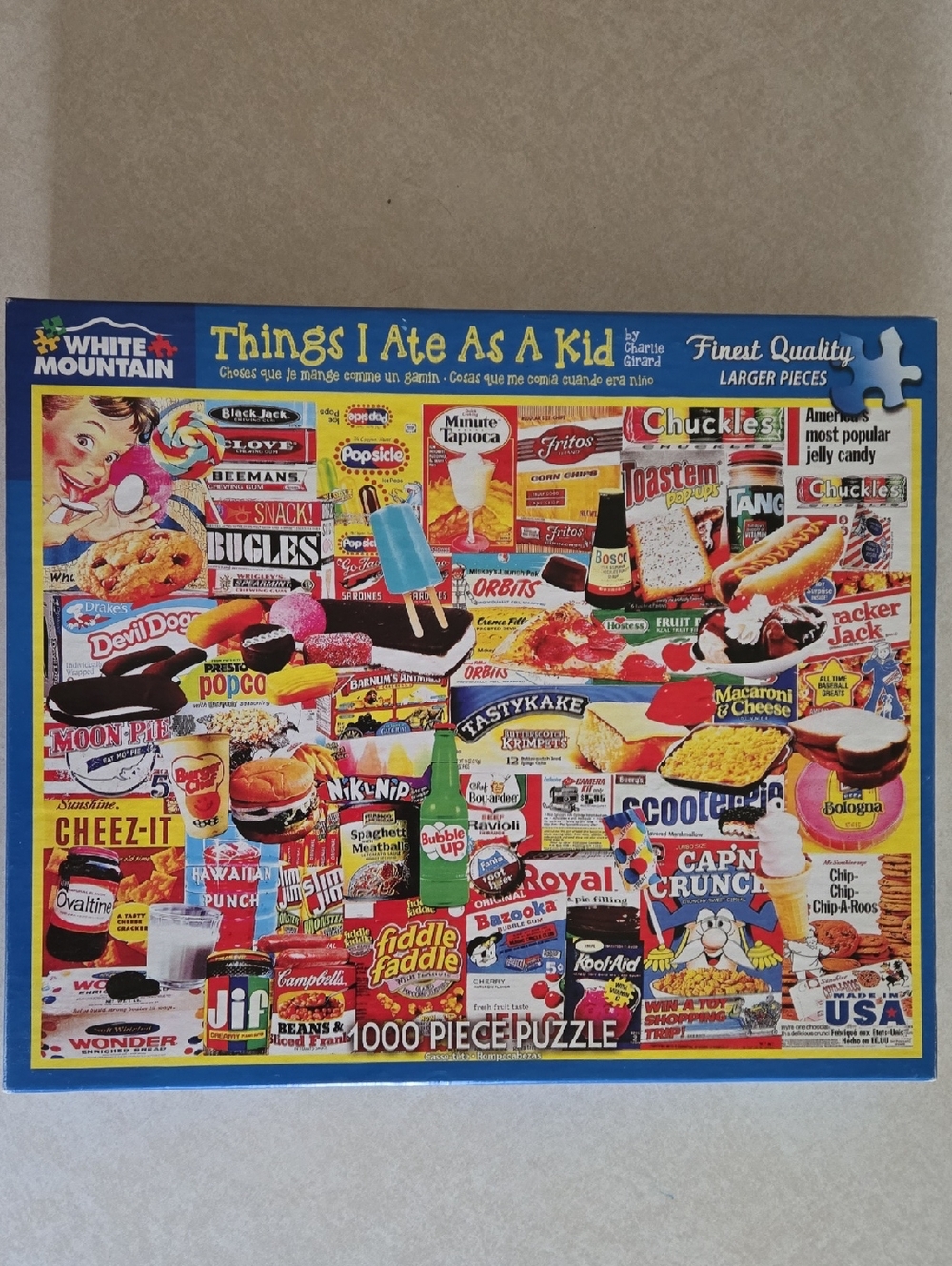 White Mountain "Things I Ate As A Kid" 1000 Piece Puzzle